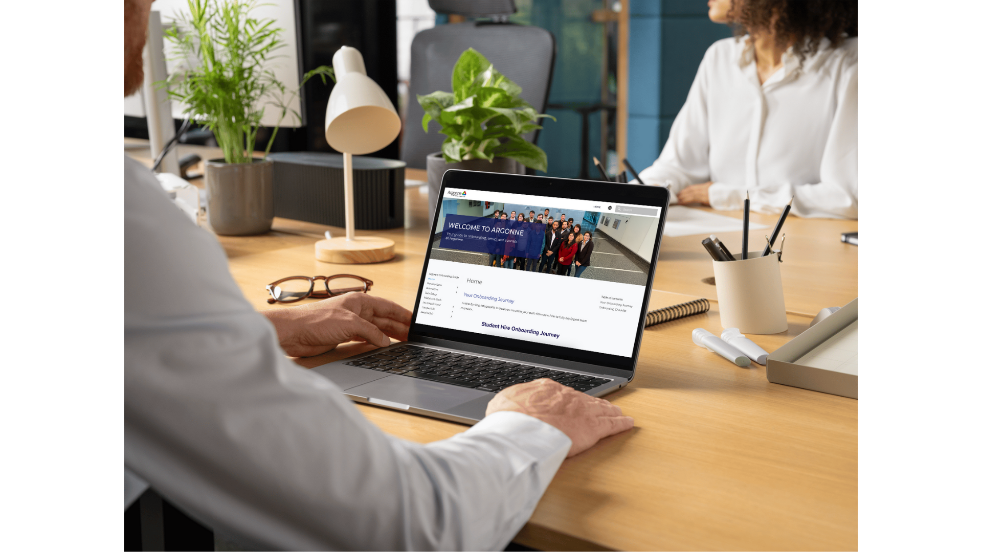 Student Onboarding Site mockup